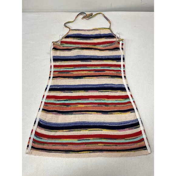 Adidas Originals Ksenia Schnaider Stripe Knit Dress M Multicolor NWT - Picture 2 of 16